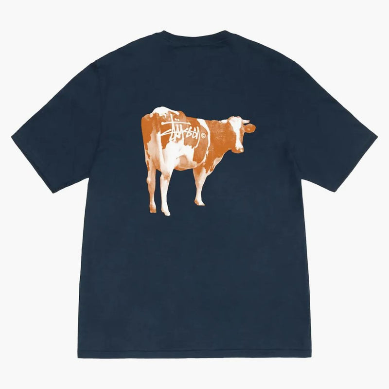 Stussy Grassfed tričko námořnictvo