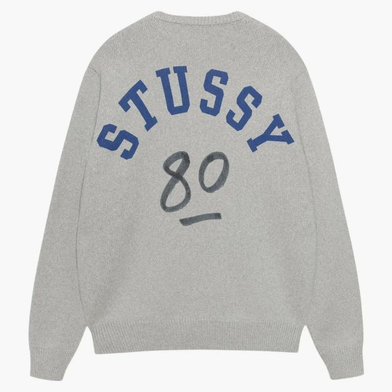 Stussy Handskriven tröja Heather Grey
