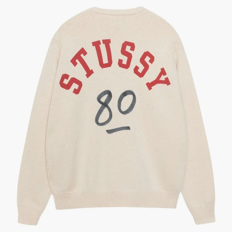 Stussy ručně psaný svetr přirozený