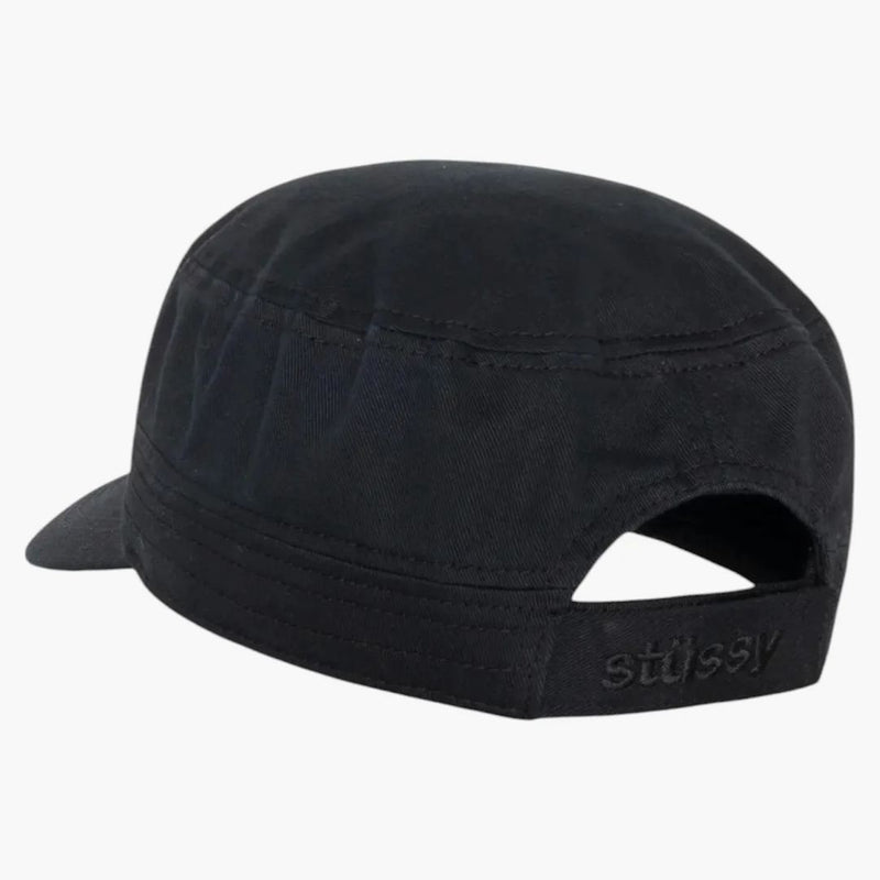 Stussy Helvetica Logo Cadet Cap Black