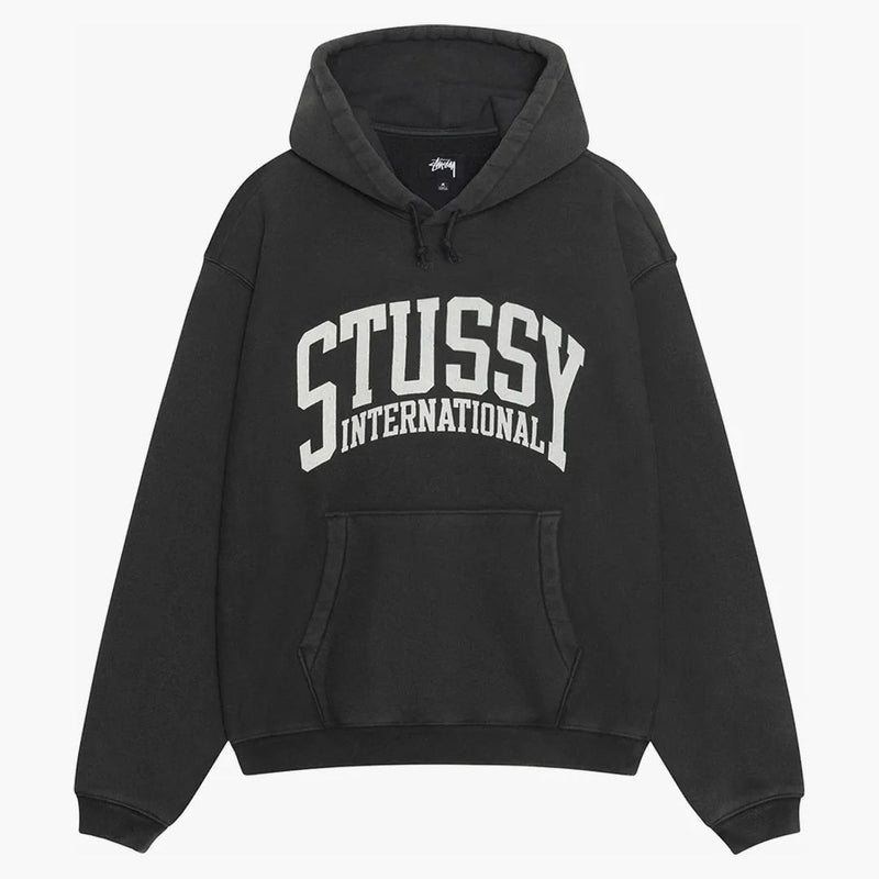 Stussy International uvolněná mikina Wasted Black