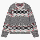 Stussy Jacquard Crew Knitwear Black