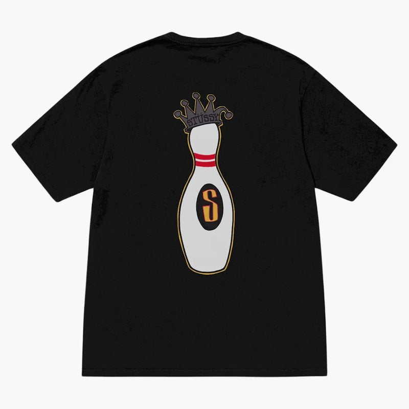 Stussy Kingpin Pigment obarvené tričko černé