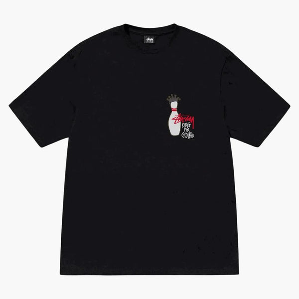 Stussy Kingpin Pigment färgad t-shirt svart