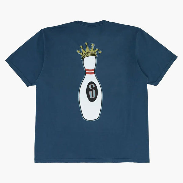 Stussy Kingpin Pigment färgad T-shirt marin