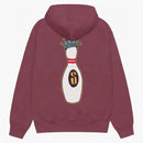 Stussy Kingpin Zip Hoodie Oxblood