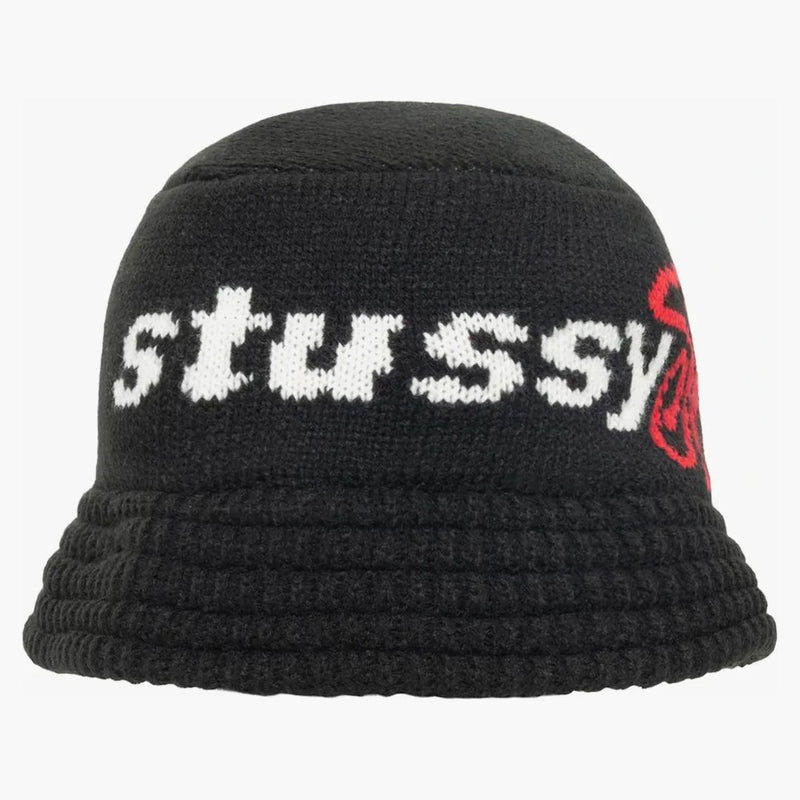 Stussy Knit Sport Bucket má černou