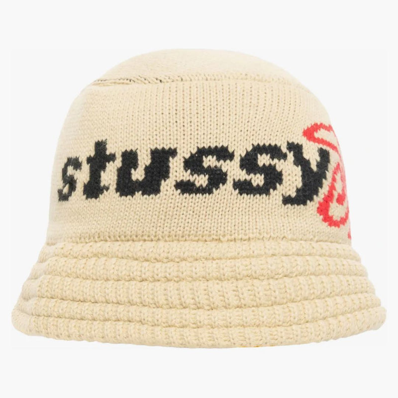 Stussy Knit Sport Bucket má khaki