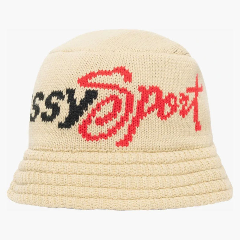 Stussy Knit Sport Bucket má khaki