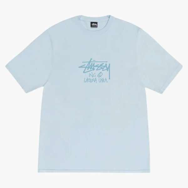 Stussy Laguna USA Pigment färgad tee himmelblå