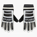 Stussy Leather Bike Gloves Black/White