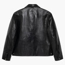 Stussy Leather Garage Jacket Black
