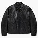 Stussy Leather Garage Jacket Black