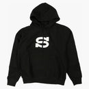 Stussy Letterman Hoodie Black