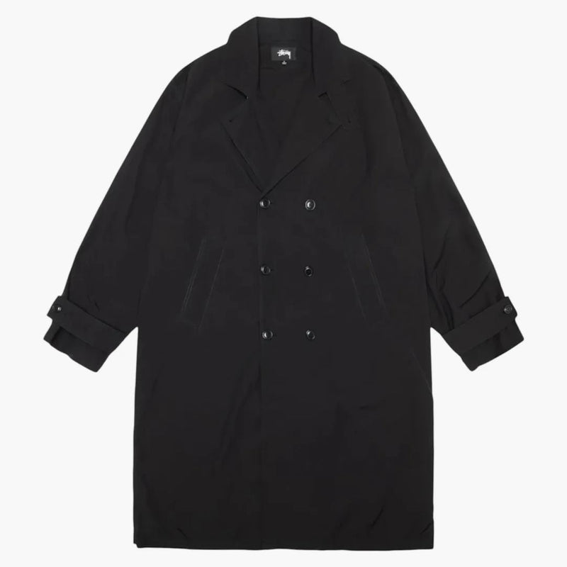 Stussy Lightweight Surfman Trench Coat Black