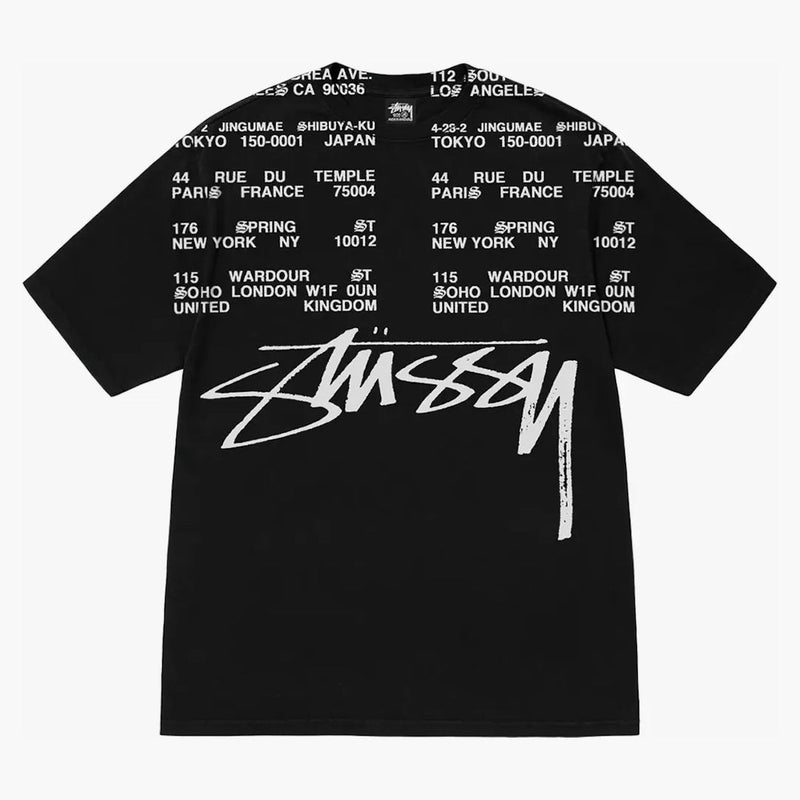 Stussy Locations PIGMENT BARED TIRIRK BLACK
