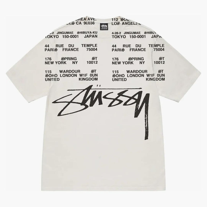 Stussy Locations PIGMENT DIED TIRIRK PŘÍRODNÍ