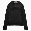 Stussy Loose Knit Logo Sweater Black
