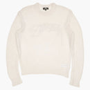 Stussy Loose Knit Logo Sweater Bone