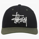 Stussy Low Profile Big Basic Snapback Black