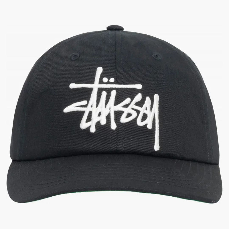Stussy Low Profil velký základní Snapback Shadow Black
