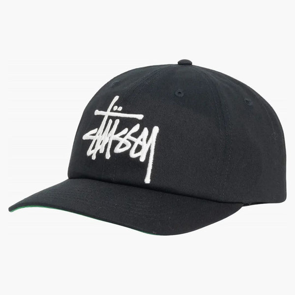 Stussy Low Profil velký základní Snapback Shadow Black