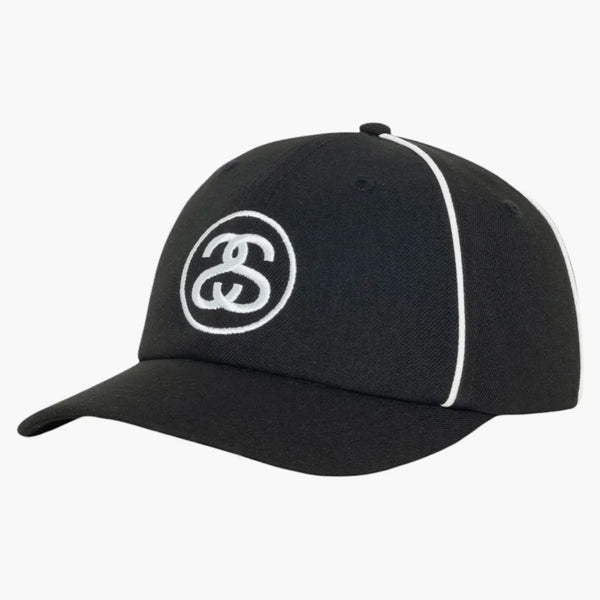 Stussy Low Profil kontrastní potrubí Snapback Black