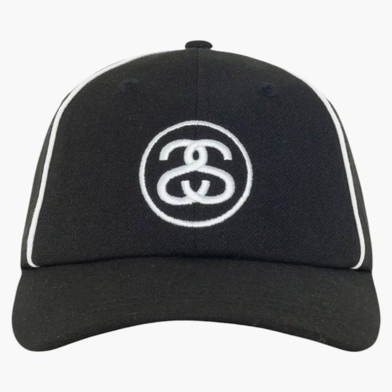 Stussy Low Profil kontrastní potrubí Snapback Black