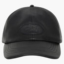 Stussy Low Profile Leather Strapback Black