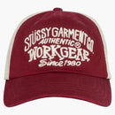 Stussy Low Profile Workgear Strapback Wine