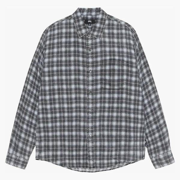 Stussy Matthew tištěná kostkovaná košile modrá