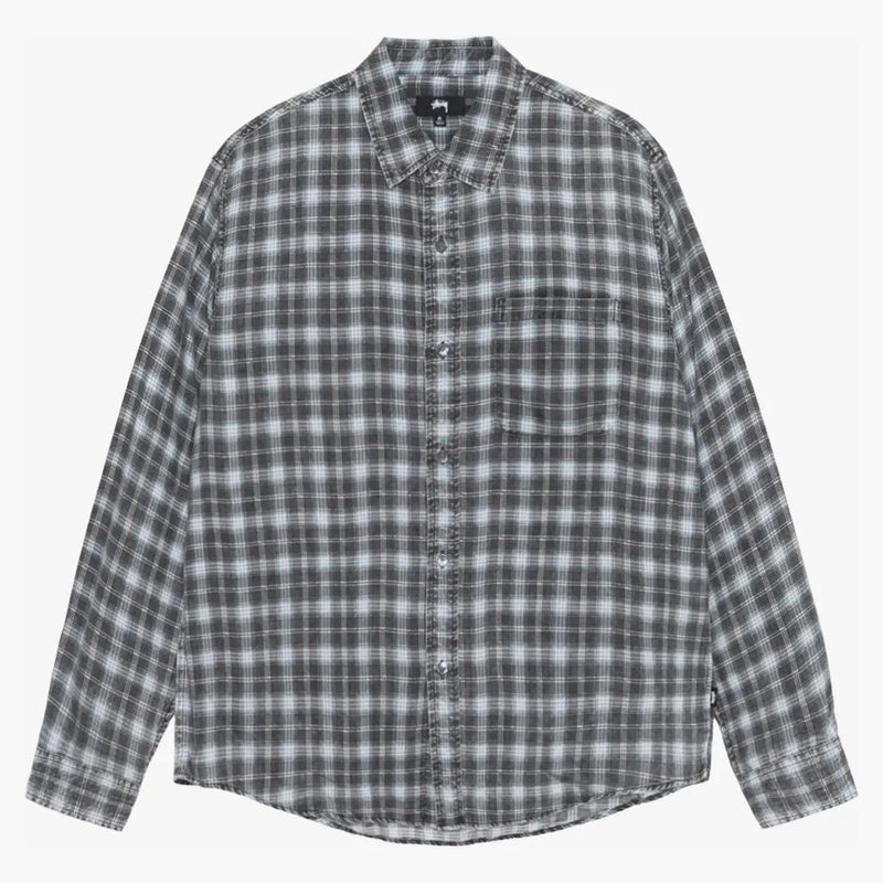 Stussy Matthew tištěná kostkovaná košile modrá