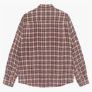 Stussy Matthew Printed Plaid Shirt Brick