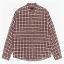 Stussy Matthew Printed Plaid Shirt Brick