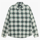 Stussy Matthew Printed Plaid Shirt Green