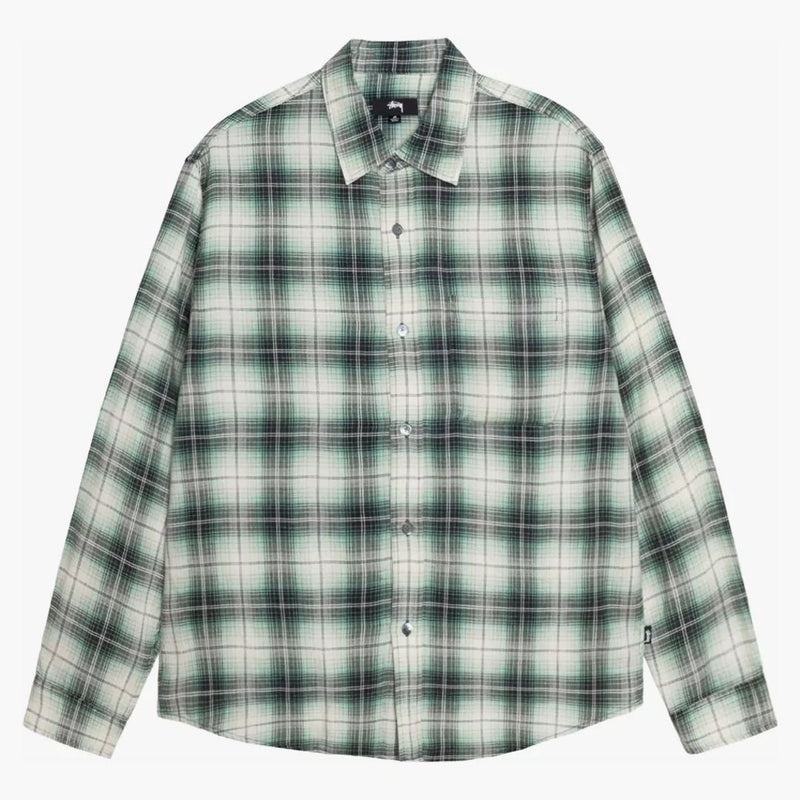 Stussy Matthew tištěná kostkovaná košile zelená