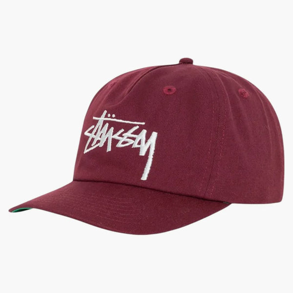 Stussy Mid-Desh Big Stock Snapback (SS25) Plum