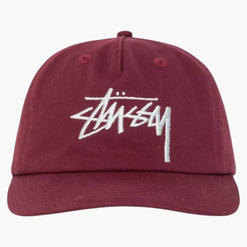 Stussy Mid-Desh Big Stock Snapback (SS25) Plum
