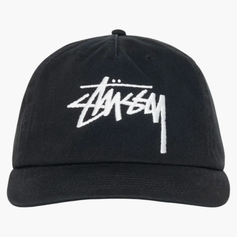 Stussy Mid-Desh Big Stock Snapback (SS25) Shadow Black