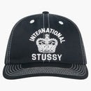 Stussy Mid-depth International Crown Strapback Black
