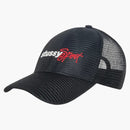 Stussy Mid-depth Sport Mesh Snapback Black