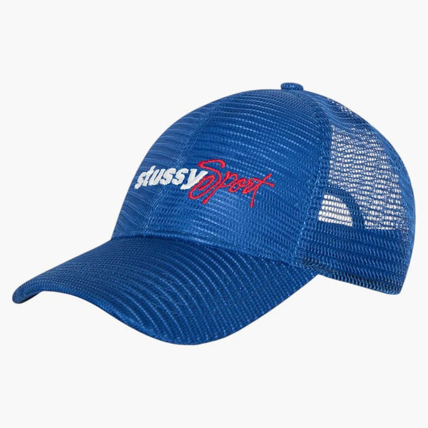 Stussy Mid-depth Sport Mesh Snapback Blue
