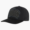 Stussy Mid-depth Sport Patch Snapback Shadow Black