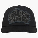 Stussy Mid-depth Sport Patch Snapback Shadow Black