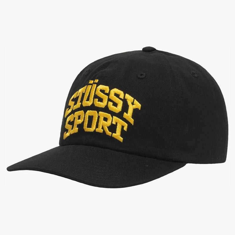 Antracite snapback sport di mid-dash stussy