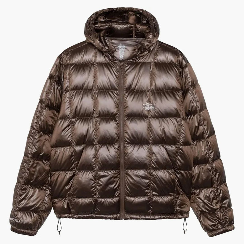 Stussy Midweight Hooded Puffer Brown