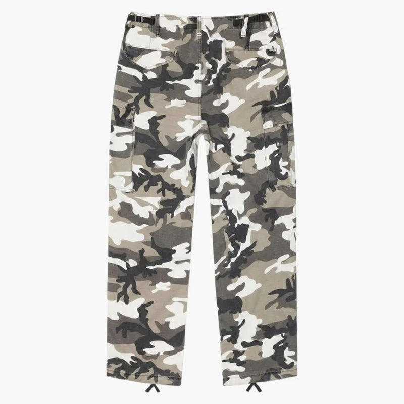 Stussy vojenský ripstop nákladní kalhoty Snow Camo