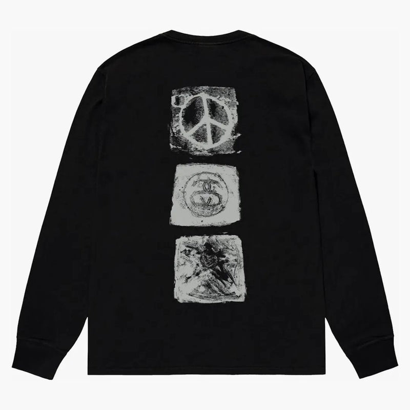 Stussy Mono L/S Tea Black