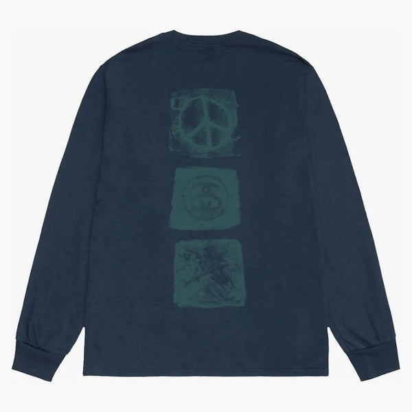 Stussy Mono L/S Tea Navy