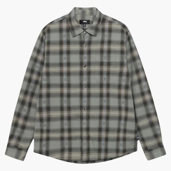 Stussy Motif Plaid Shirt Grey